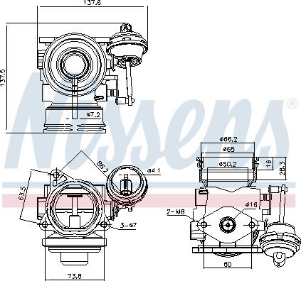 Nissens 98162 - Izpl. gāzu recirkulācijas vārsts www.autospares.lv