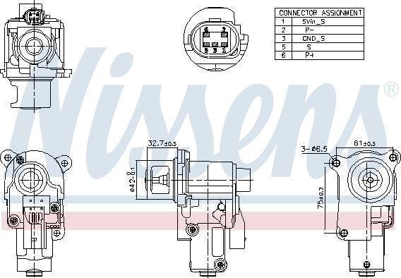 Nissens 98174 - Izpl. gāzu recirkulācijas vārsts www.autospares.lv