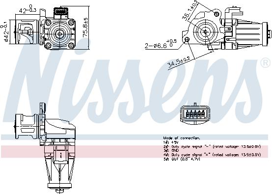 Nissens 98376 - Izpl. gāzu recirkulācijas vārsts www.autospares.lv