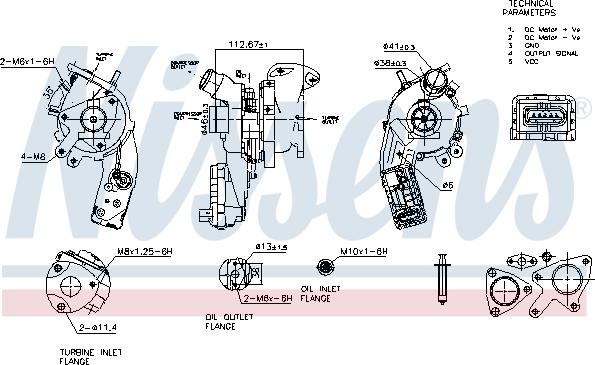 Nissens 93496 - Kompresors, Turbopūte www.autospares.lv