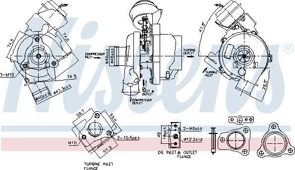 Nissens 93497 - Kompresors, Turbopūte www.autospares.lv