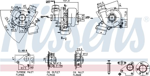 Nissens 93448 - Kompresors, Turbopūte www.autospares.lv