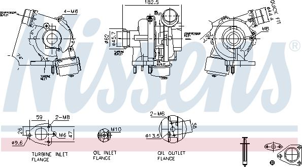 Nissens 93450 - Kompresors, Turbopūte www.autospares.lv