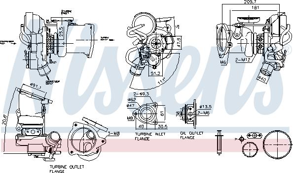 Nissens 93451 - Kompresors, Turbopūte autospares.lv