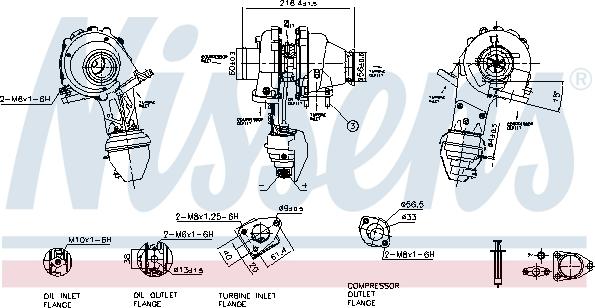 Nissens 93416 - Kompresors, Turbopūte www.autospares.lv