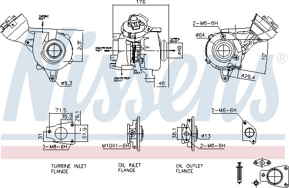 Nissens 93482 - Kompresors, Turbopūte www.autospares.lv