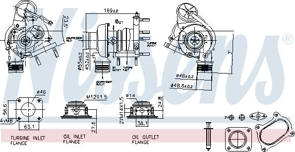 Nissens 93424 - Kompresors, Turbopūte autospares.lv