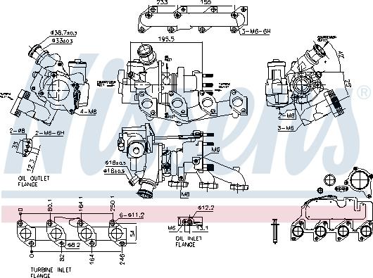 Nissens 93500 - Kompresors, Turbopūte www.autospares.lv