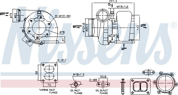 Nissens 93583 - Kompresors, Turbopūte www.autospares.lv