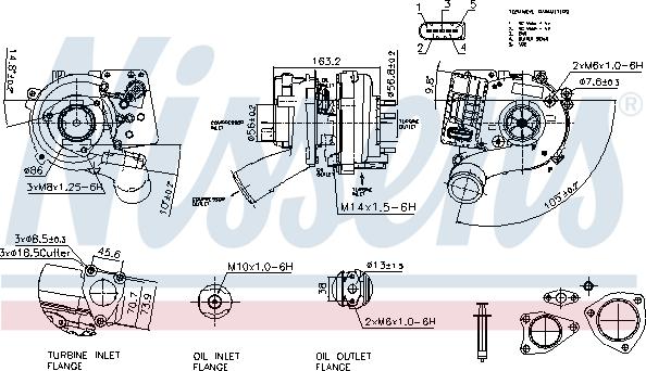 Nissens 93534 - Kompresors, Turbopūte autospares.lv