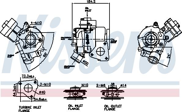 Nissens 93536 - Kompresors, Turbopūte autospares.lv