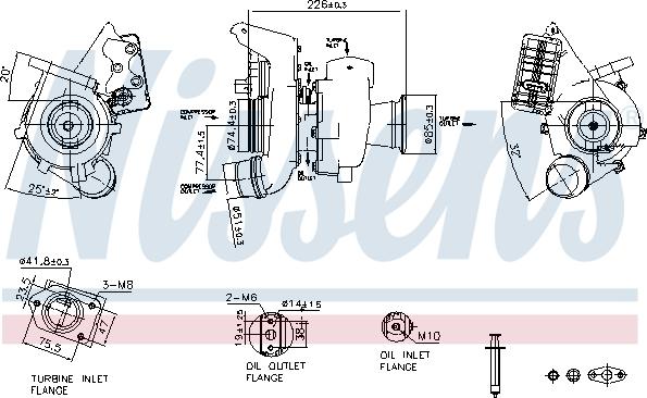 Nissens 93529 - Kompresors, Turbopūte www.autospares.lv