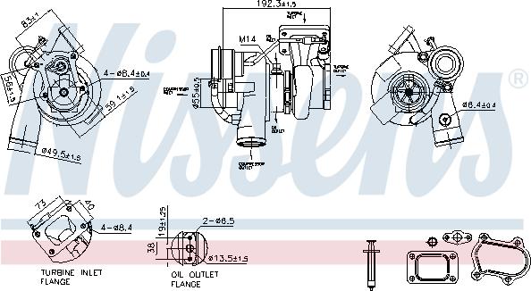 Nissens 93528 - Kompresors, Turbopūte autospares.lv