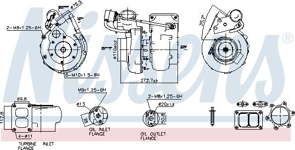 Nissens 93695 - Kompresors, Turbopūte autospares.lv