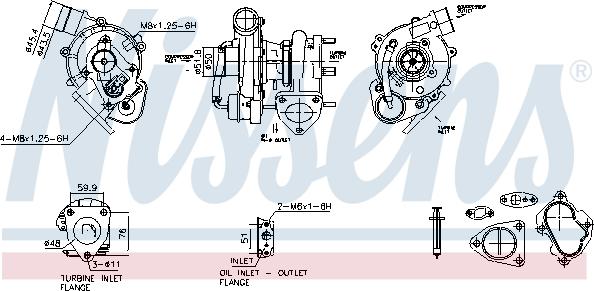 Nissens 93667 - Kompresors, Turbopūte www.autospares.lv