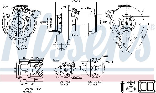 Nissens 93604 - Kompresors, Turbopūte www.autospares.lv