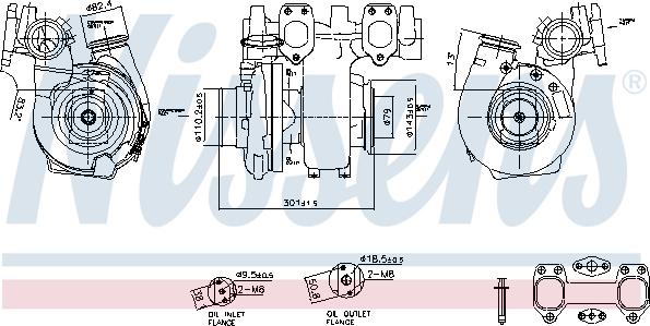 Nissens 93603 - Kompresors, Turbopūte www.autospares.lv