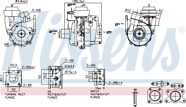 Nissens 93615 - Kompresors, Turbopūte www.autospares.lv