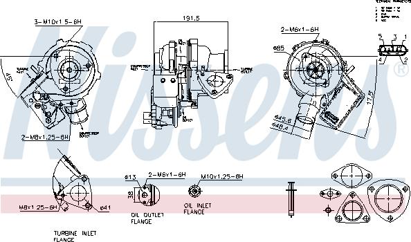 Nissens 93610 - Kompresors, Turbopūte www.autospares.lv