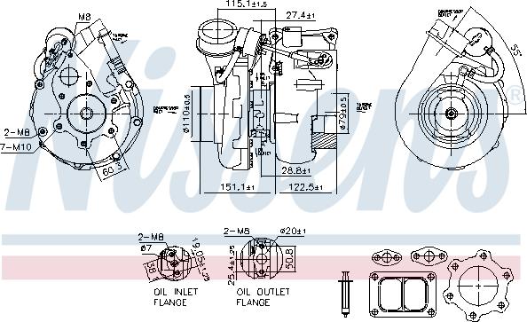 Nissens 93617 - Kompresors, Turbopūte autospares.lv