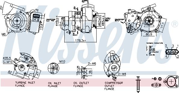 Nissens 93635 - Kompresors, Turbopūte www.autospares.lv