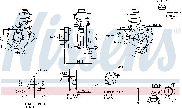 Nissens 93630 - Kompresors, Turbopūte www.autospares.lv