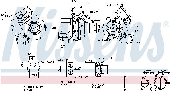 Nissens 93627 - Kompresors, Turbopūte autospares.lv