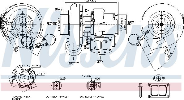 Nissens 93678 - Kompresors, Turbopūte www.autospares.lv