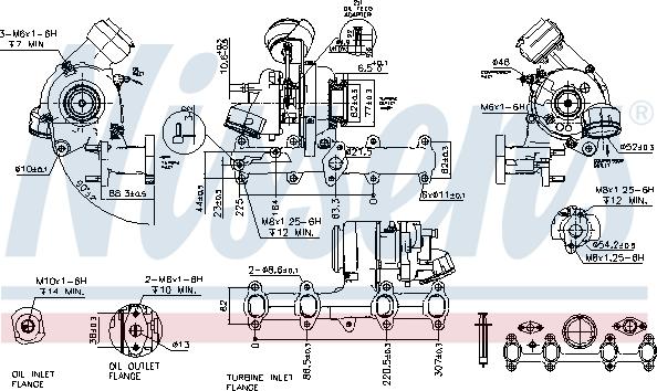 Nissens 93099 - Турбина, компрессор www.autospares.lv