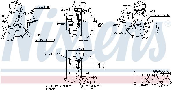 Nissens 93056 - Kompresors, Turbopūte www.autospares.lv