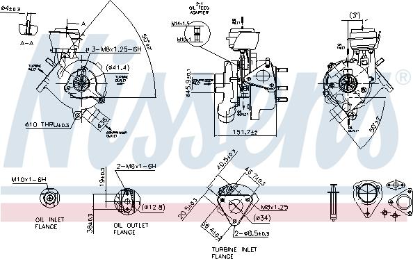 Nissens 93038 - Турбина, компрессор www.autospares.lv