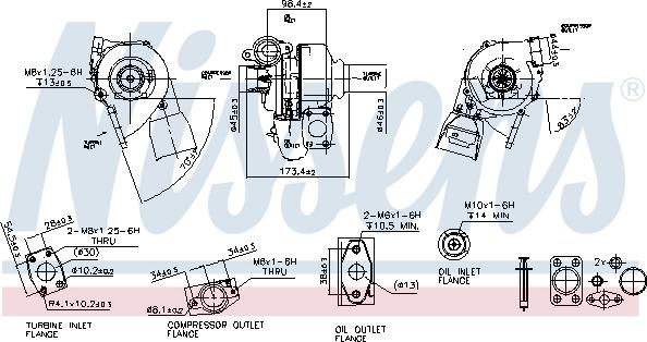 Nissens 93037 - Kompresors, Turbopūte www.autospares.lv