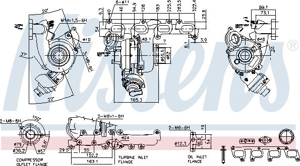 Nissens 93076 - Kompresors, Turbopūte www.autospares.lv