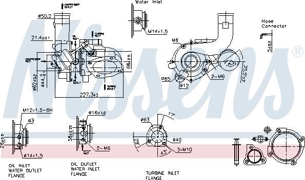 Nissens 93169 - Турбина, компрессор www.autospares.lv