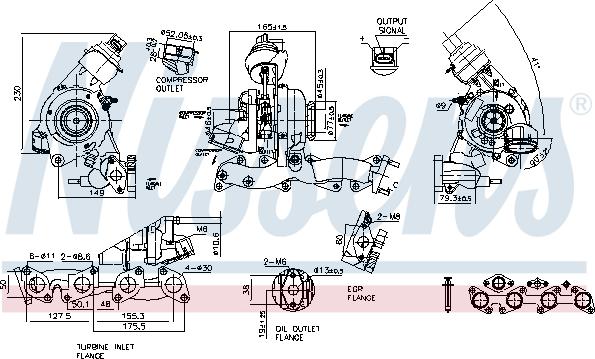 Nissens 93126 - Kompresors, Turbopūte www.autospares.lv