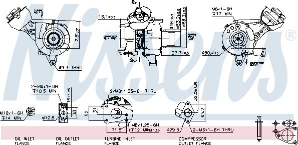 Nissens 93121 - Kompresors, Turbopūte www.autospares.lv