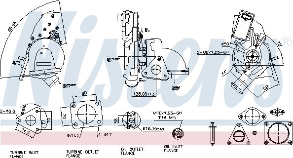 Nissens 93128 - Kompresors, Turbopūte www.autospares.lv