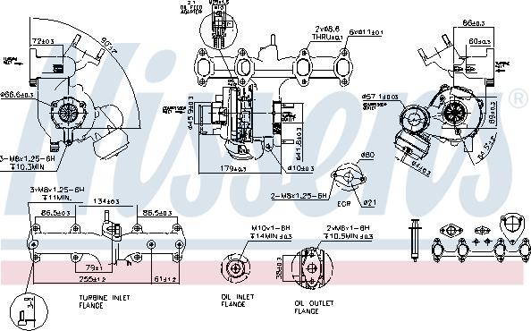 Nissens 93179 - Kompresors, Turbopūte www.autospares.lv