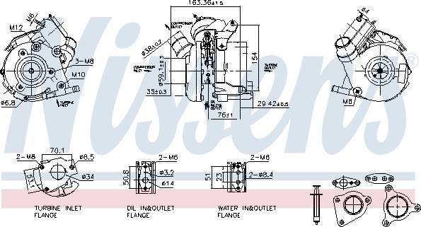 Nissens 93830 - Kompresors, Turbopūte autospares.lv