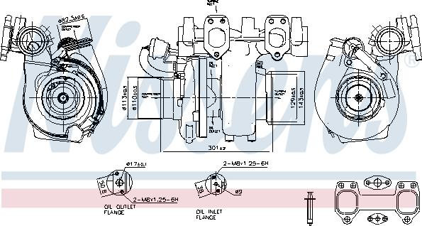 Nissens 93335 - Kompresors, Turbopūte www.autospares.lv