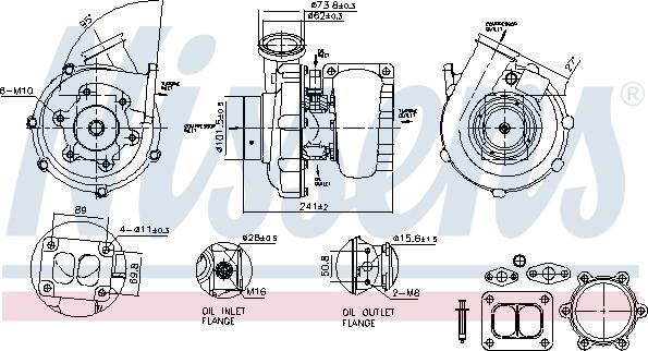 Nissens 93337 - Kompresors, Turbopūte www.autospares.lv