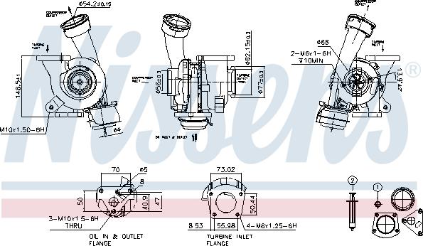 Nissens 93244 - Kompresors, Turbopūte www.autospares.lv