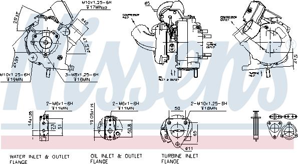 Nissens 93241 - Турбина, компрессор www.autospares.lv