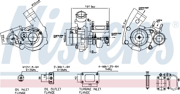 Nissens 93252 - Турбина, компрессор www.autospares.lv