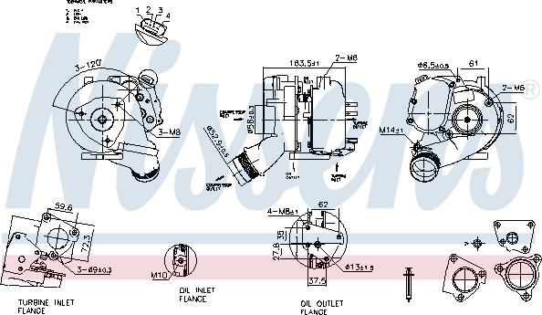 Nissens 93280 - Kompresors, Turbopūte www.autospares.lv