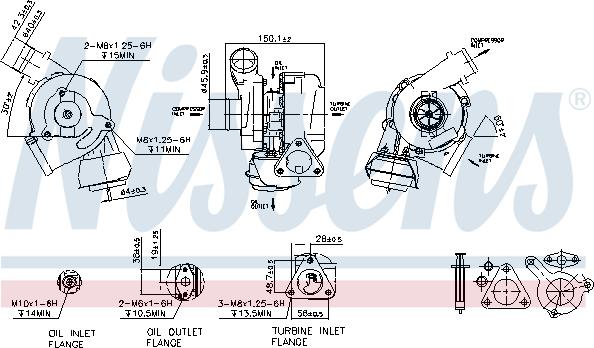 Nissens 93239 - Турбина, компрессор www.autospares.lv