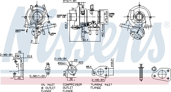 Nissens 93234 - Турбина, компрессор www.autospares.lv