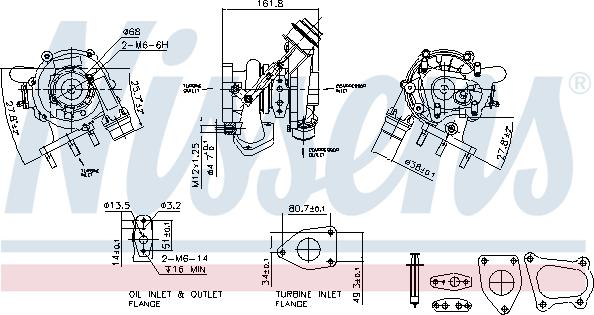 Nissens 93233 - Kompresors, Turbopūte www.autospares.lv