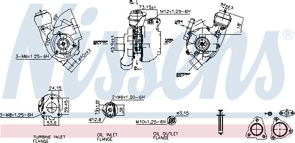 Nissens 93224 - Kompresors, Turbopūte autospares.lv