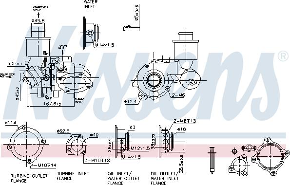 Nissens 93222 - Турбина, компрессор www.autospares.lv